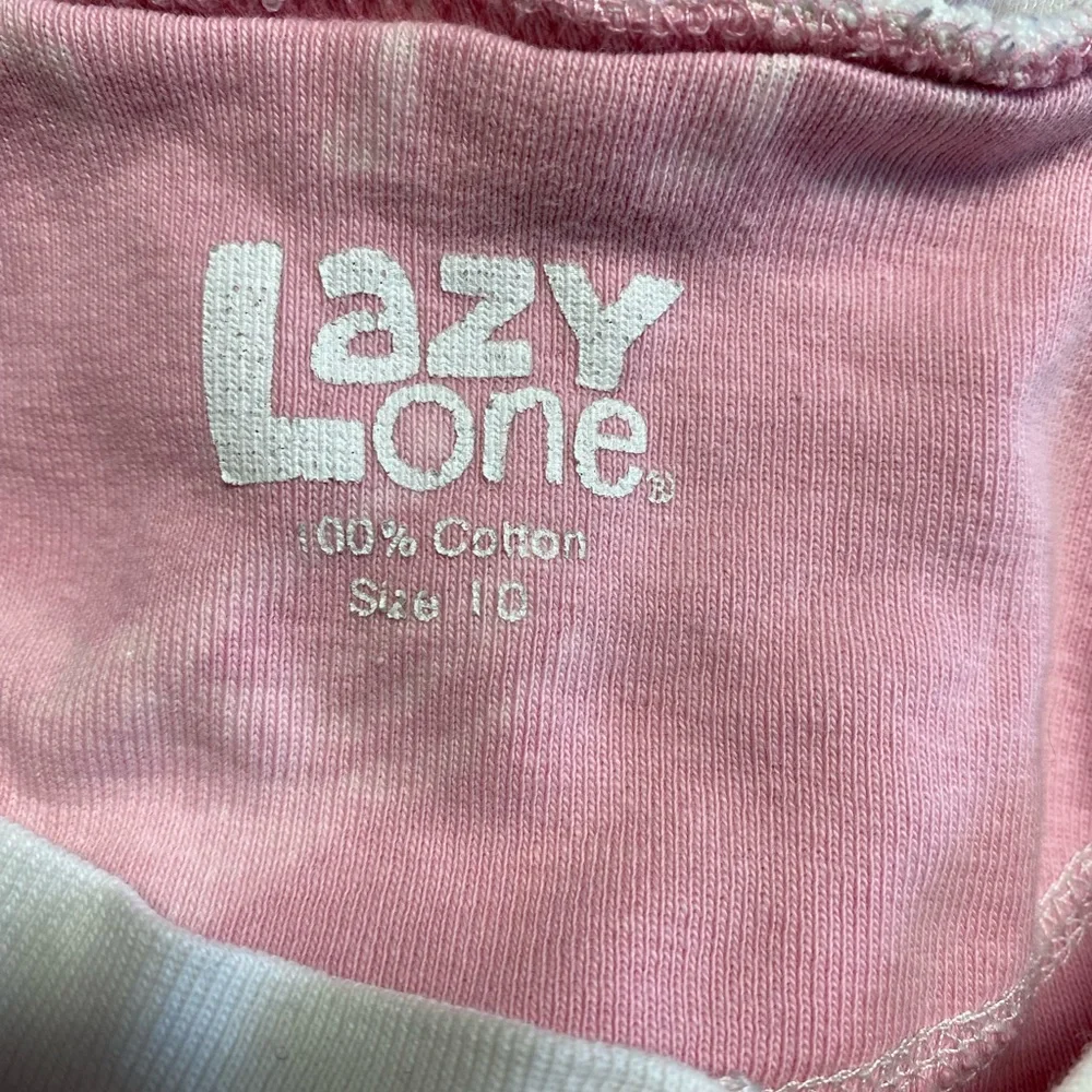 Lazy One PINK MOOSE FLAPJACK PAJAMAS SZ 10